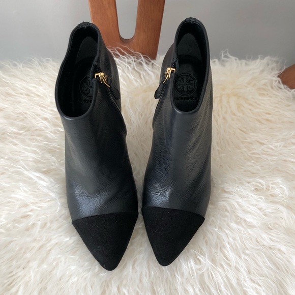 ❌SOLD❌Leather Cap Toe TORY BURCH Boots 7 EUC - Picture 3 of 6